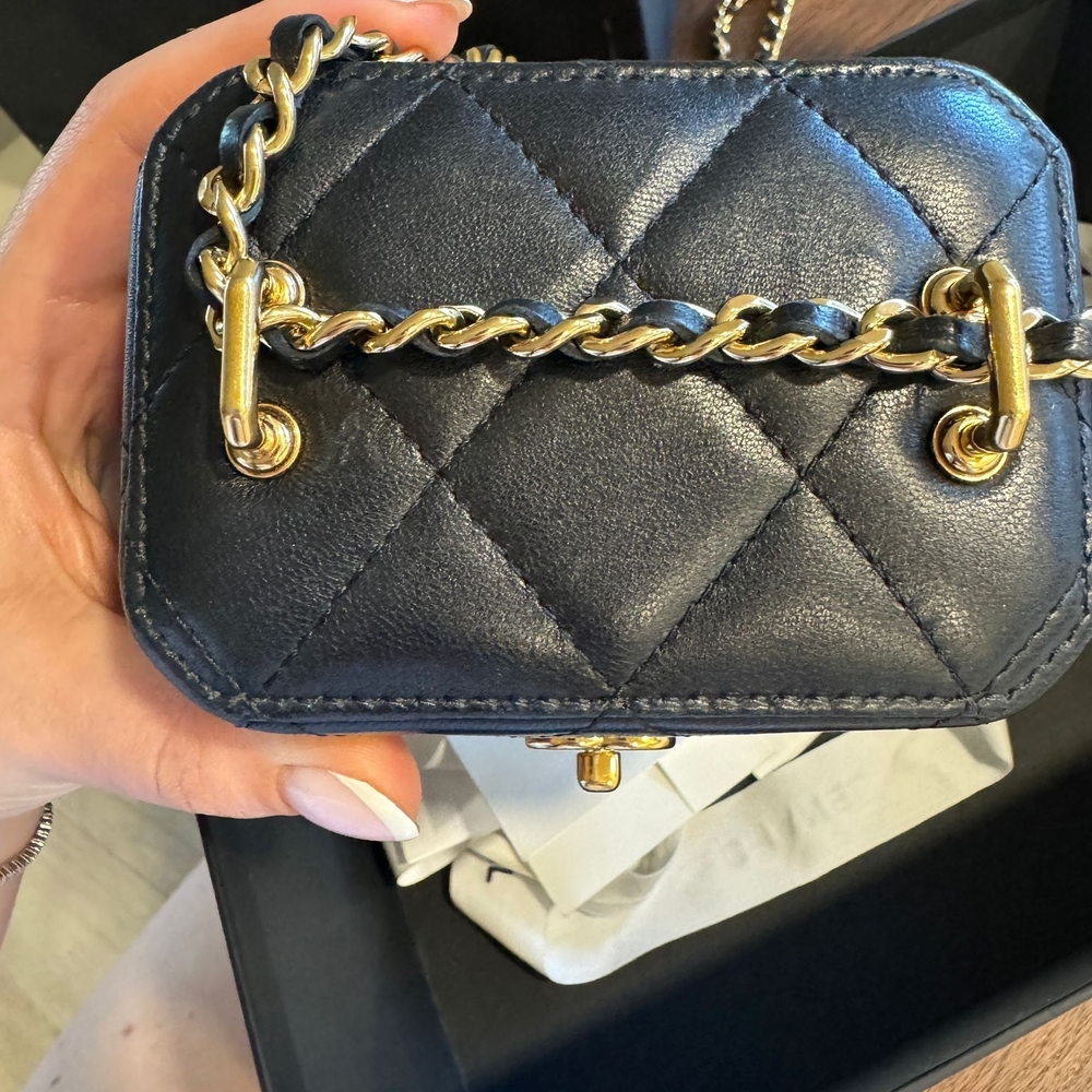 Chanel Black Quilted Leather Mini Bag - Picture 3 of 16